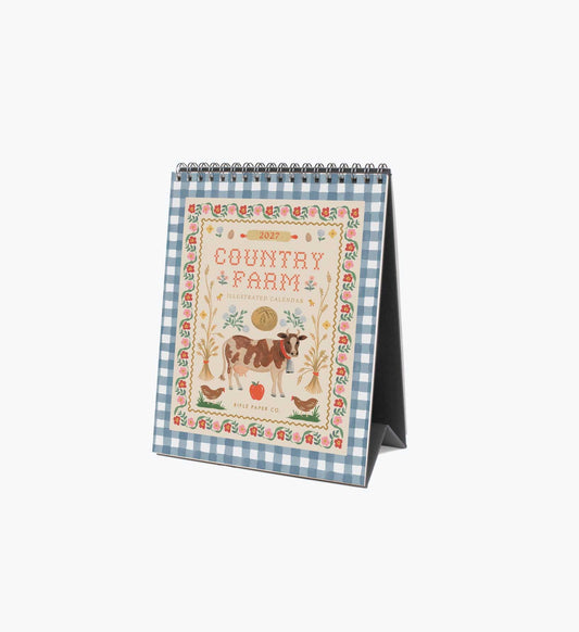 2027 Desk Calendar - Country Farm - Premium Design Accessory