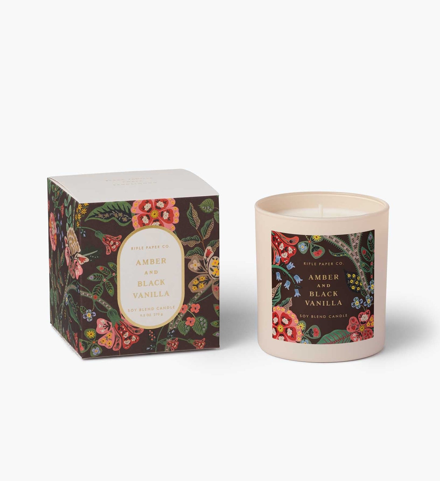 9.5 oz Candle - Amber and Black Vanilla - Premium Design Accessory