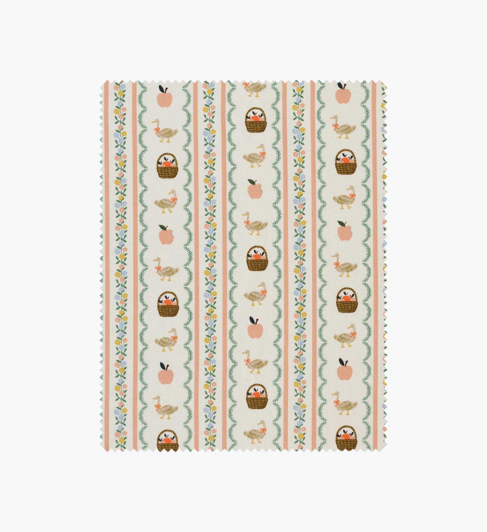 Farmhouse Stripe Canvas Fabric - Cream - Premium Design Accessory