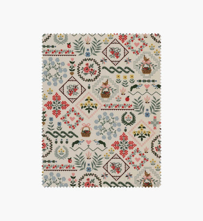 Heritage Sampler Cotton Fabric - Linen - Premium Design Accessory