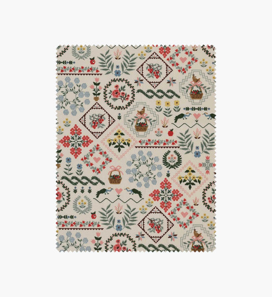 Heritage Sampler Cotton Fabric - Linen - Premium Design Accessory