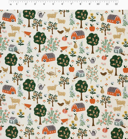 Farmhouse Cotton Fabric - Cream