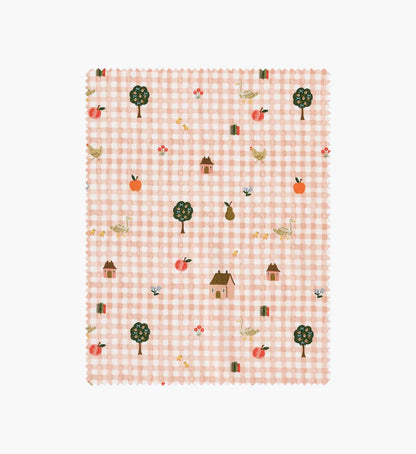 Farmhouse Gingham Cotton Fabric - Pink - Premium Design Accessory