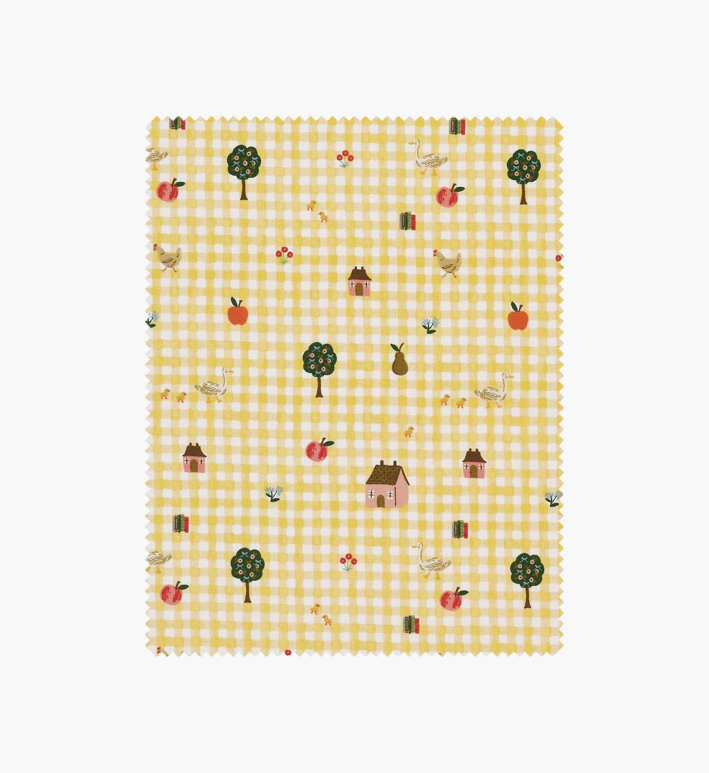 Farmhouse Gingham Cotton Fabric - Butter - Premium Design Accessory