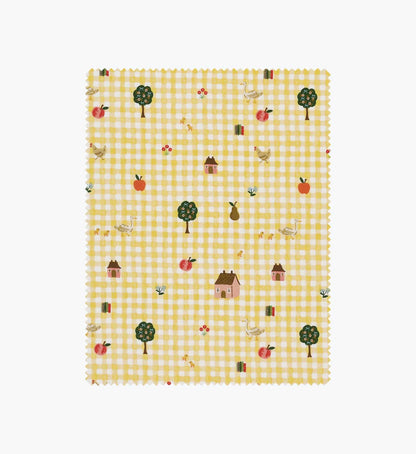 Farmhouse Gingham Cotton Fabric - Butter - Premium Design Accessory