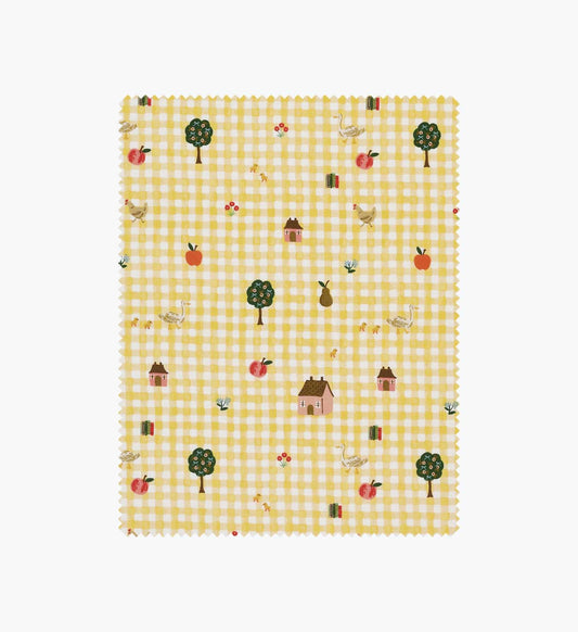 Farmhouse Gingham Cotton Fabric - Butter - Premium Design Accessory