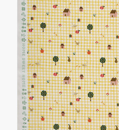 Farmhouse Gingham Cotton Fabric - Butter