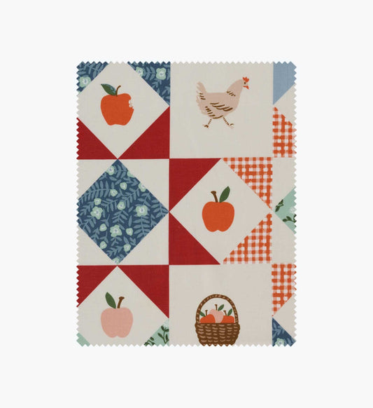 Farmhouse Quilt Cotton Fabric - Slate - Premium Design Accessory