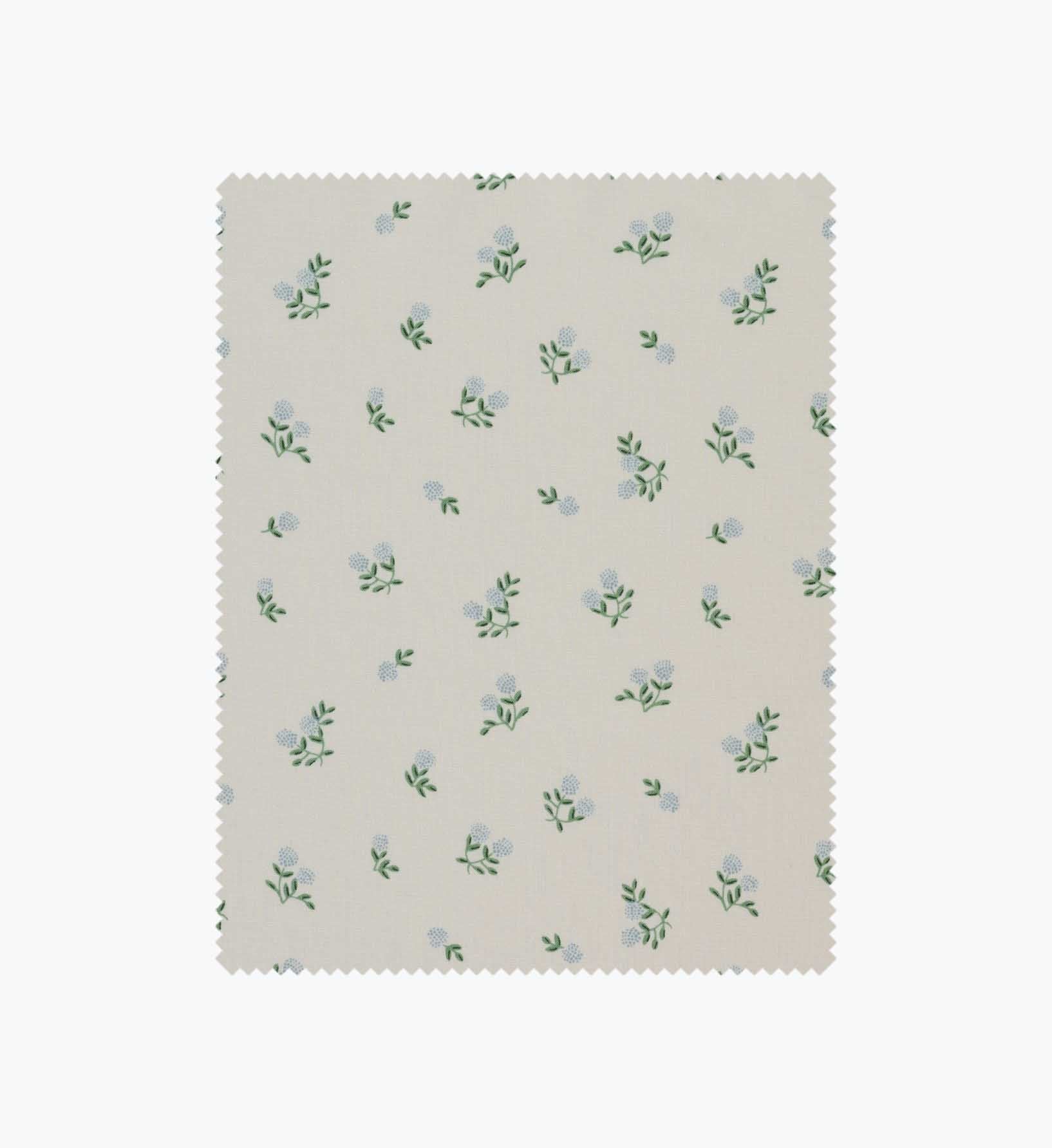Ditsy Hydrangea Cotton Fabric - Cream - Premium Design Accessory
