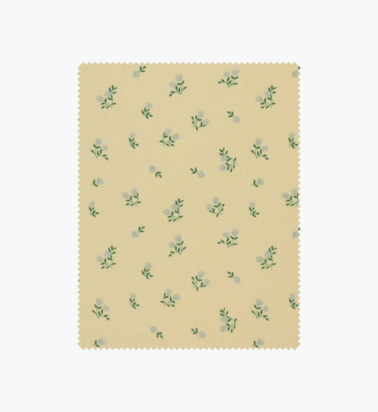 Ditsy Hydrangea Cotton Fabric - Butter - Premium Design Accessory
