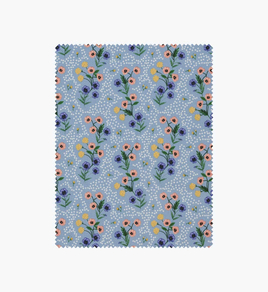 Poppy Cotton Fabric - Slate - Premium Design Accessory
