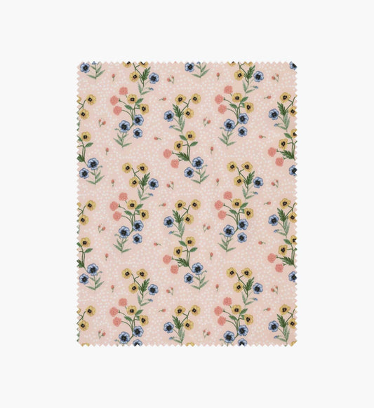 Poppy Cotton Fabric - Pink - Premium Design Accessory