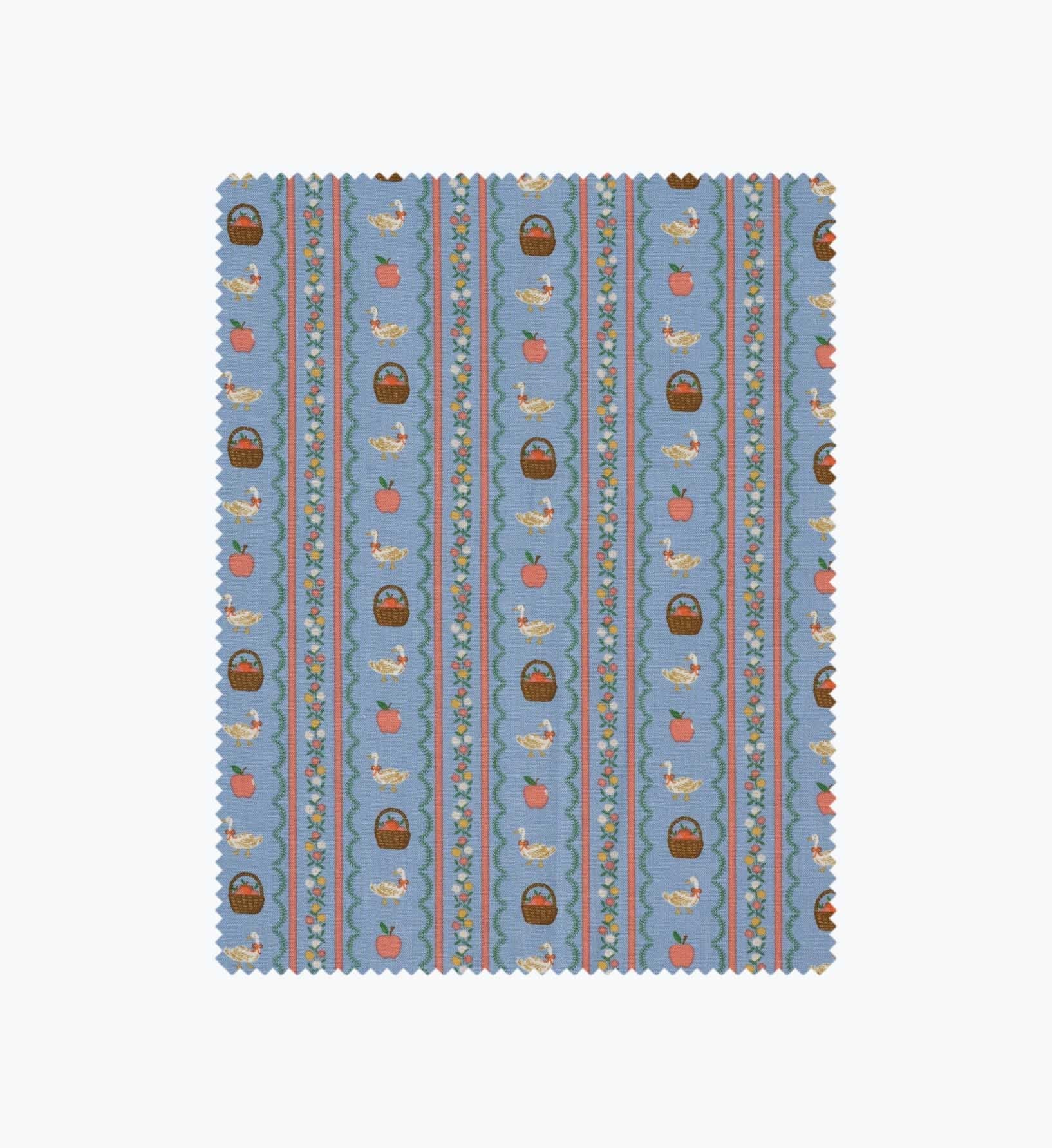 Farmhouse Stripe Cotton Fabric - Slate - Premium Design Accessory