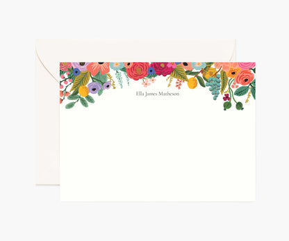 Floral Personalized Stationery  - Garden Party - Premium Design Accessory