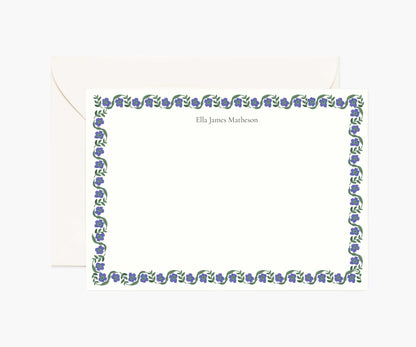 Floral Personalized Stationery  - Delphine - Premium Design Accessory