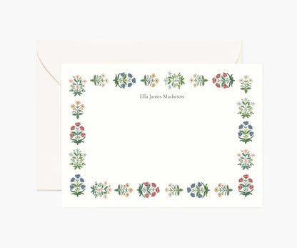 Floral Personalized Stationery  - Mughal Rose - Porcelain Coffee Mug