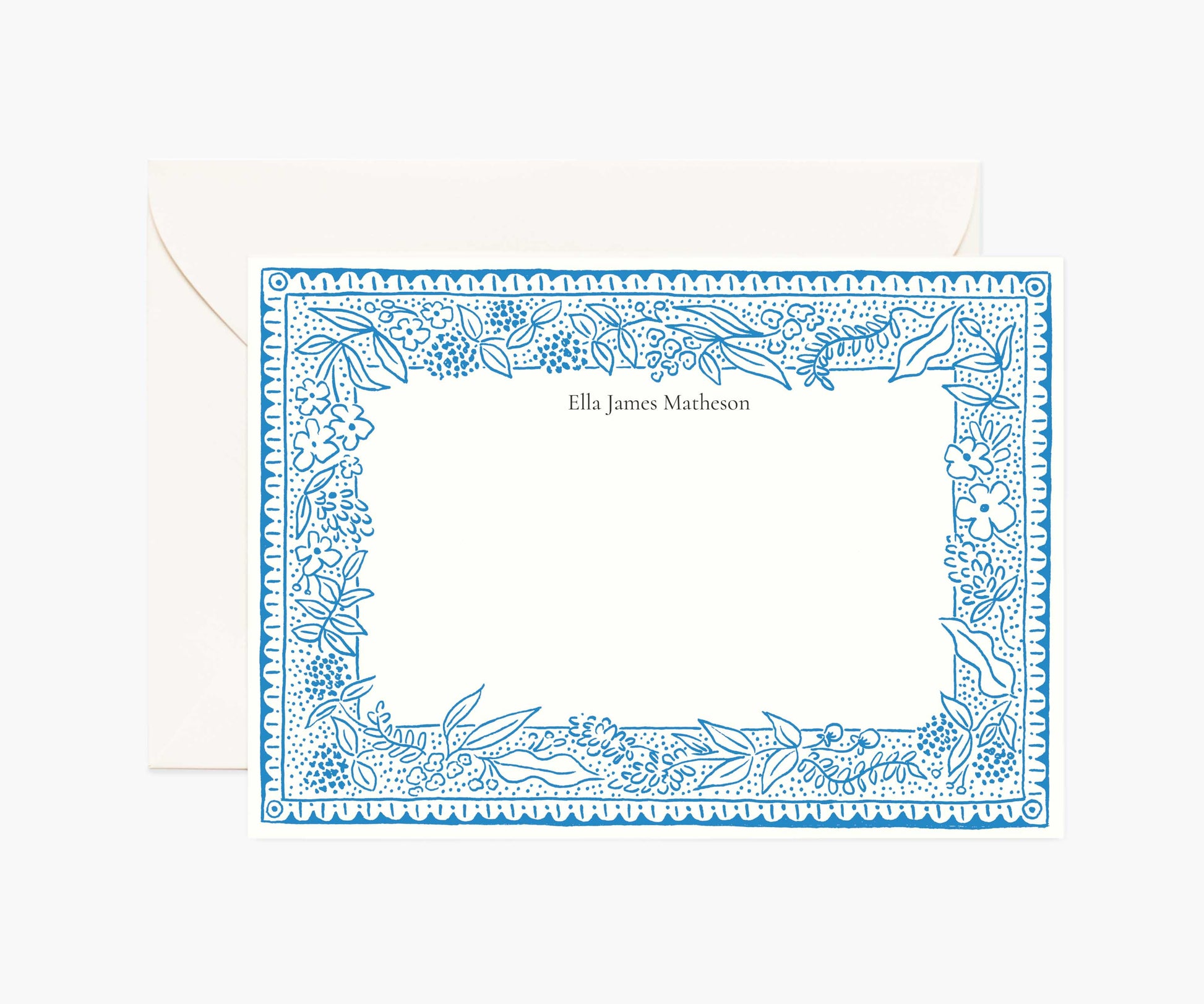 Floral Personalized Stationery  - Delft - Premium Design Accessory