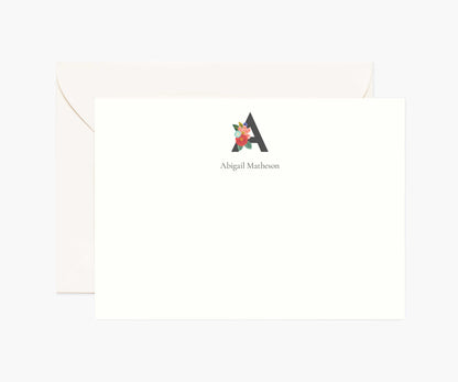 Monogram Personalized Stationery - A - Premium Design Accessory