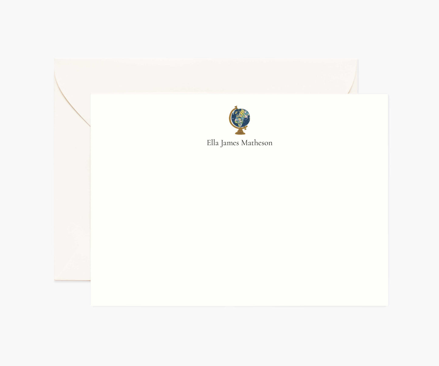 Travel Personalized Stationery  - Globe - Premium Design Accessory