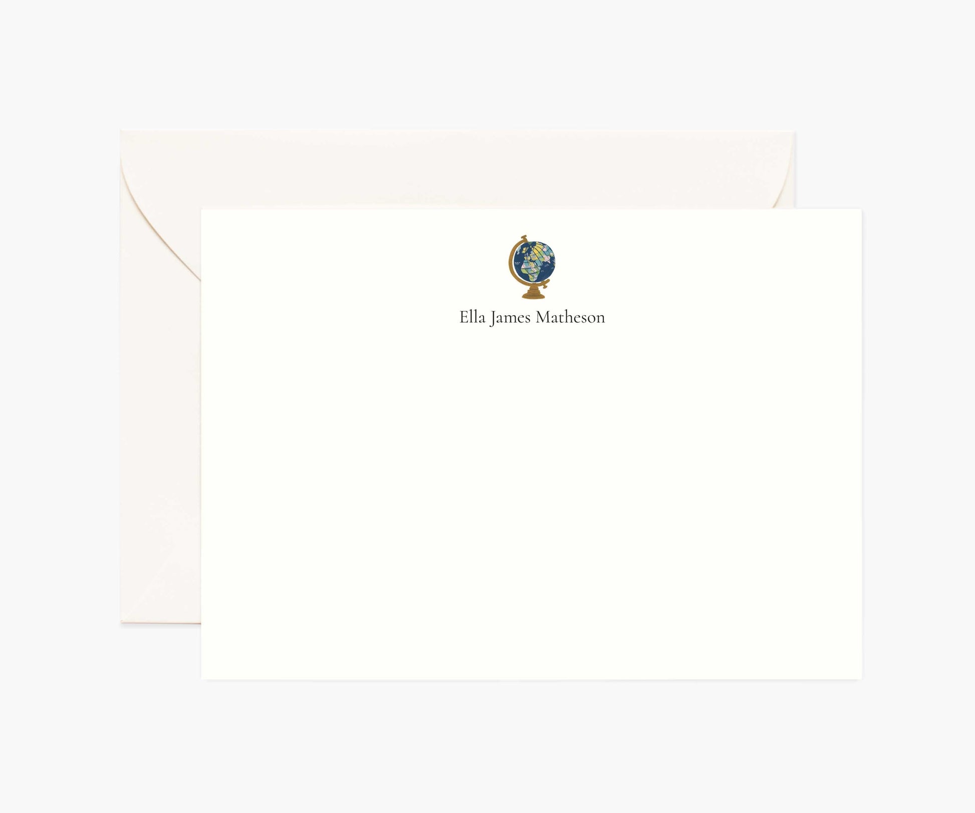 Travel Personalized Stationery  - Globe - Premium Design Accessory