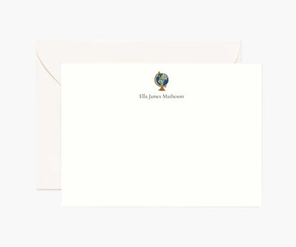 Travel Personalized Stationery  - Globe - Premium Design Accessory