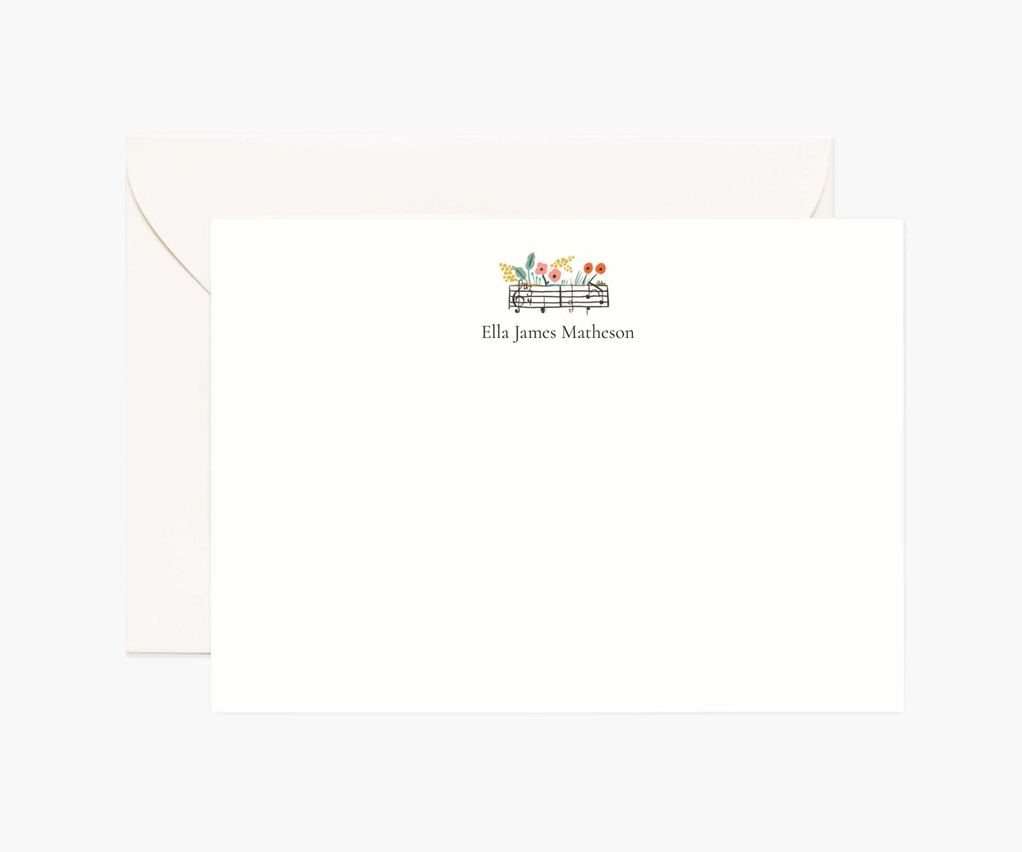Arts Personalized Stationery  - Music Notes - Premium Design Accessory