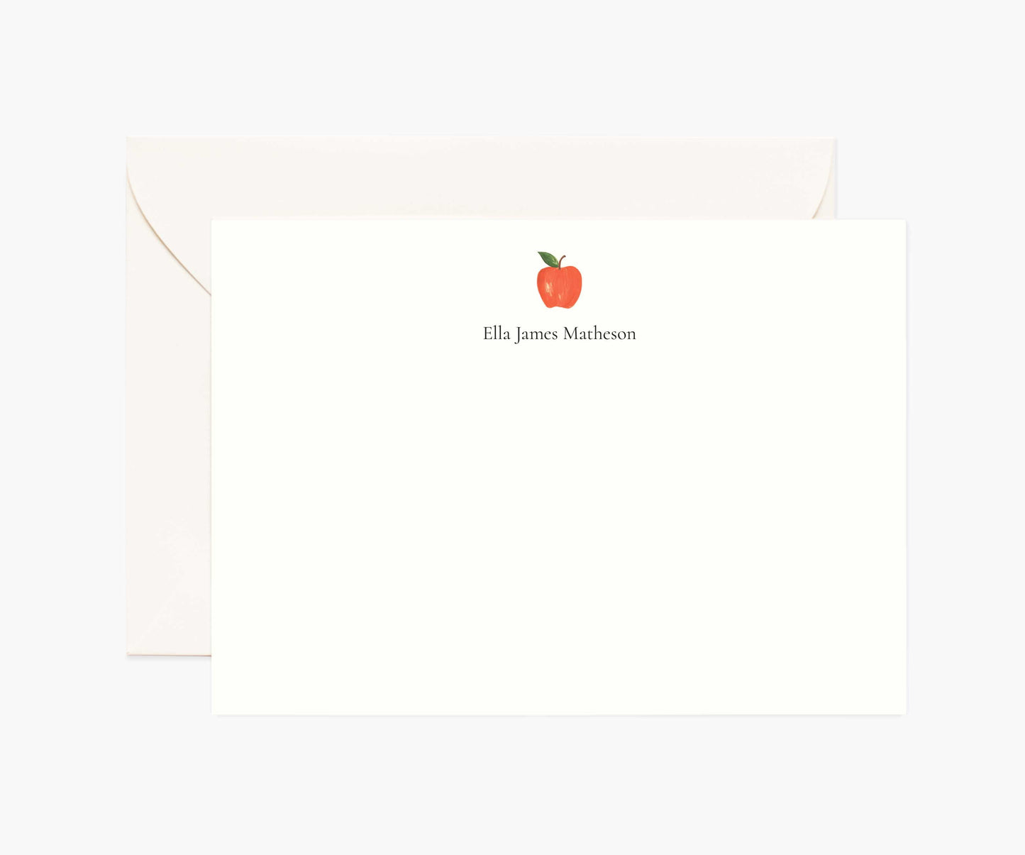 Food & Drink Personalized Stationery  - Apple - Premium Design Accessory