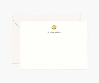 Food & Drink Personalized Stationery  - Bagel - Canvas Tote Bag