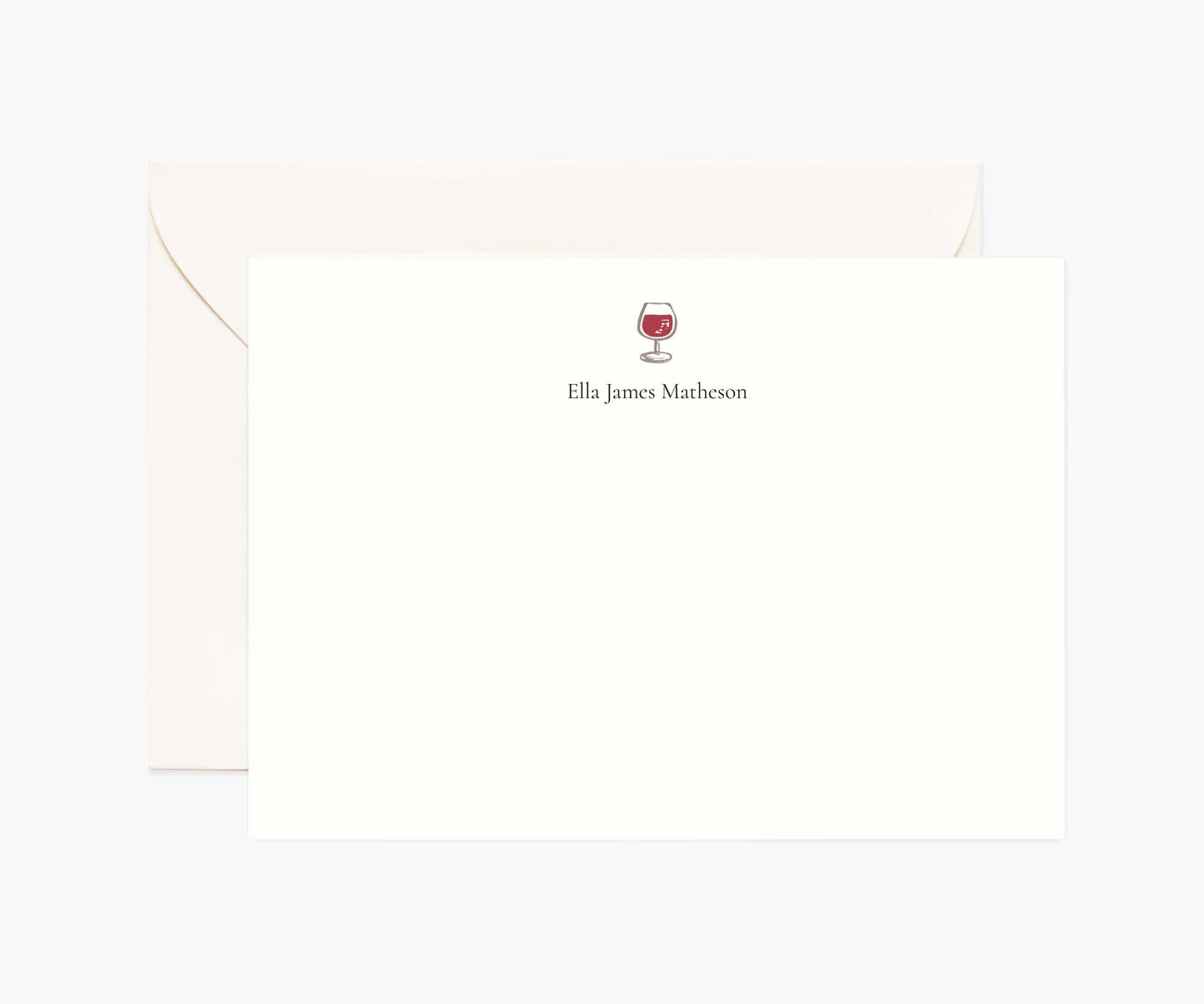 Food & Drink Personalized Stationery  - Red Wine - Premium Design Accessory