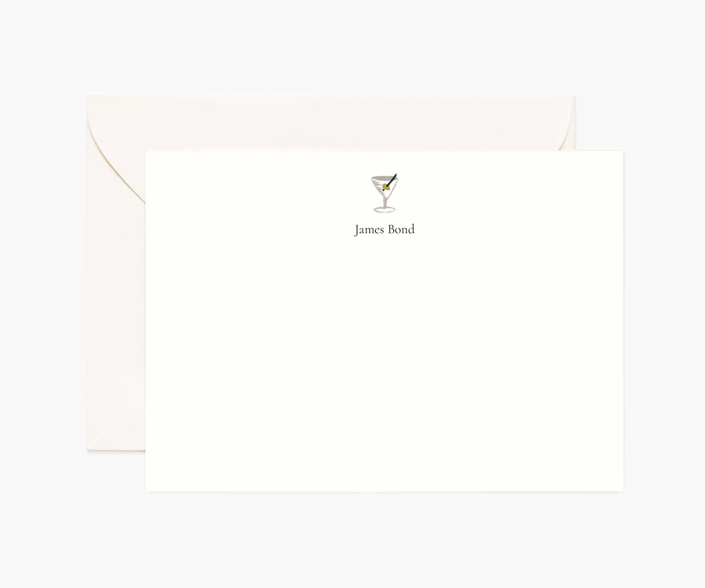 Food & Drink Personalized Stationery  - Martini - Premium Design Accessory