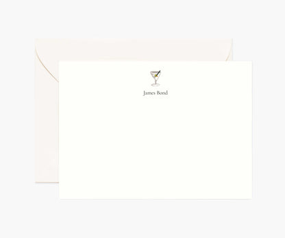 Food & Drink Personalized Stationery  - Martini - Premium Design Accessory