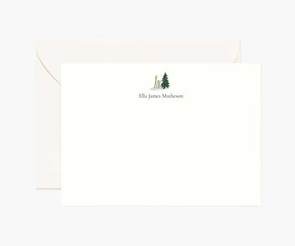 Activities Personalized Stationery  - Skis - Premium Design Accessory