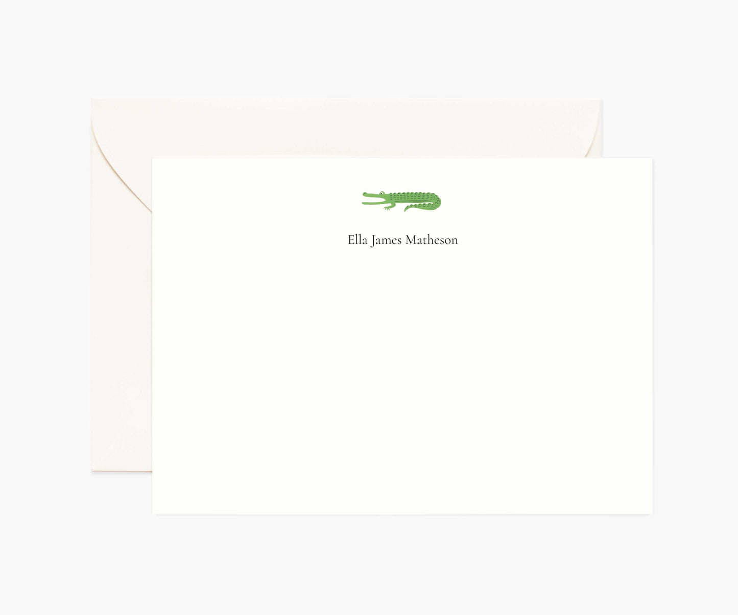 Animals Personalized Stationery  - Alligator - Premium Design Accessory