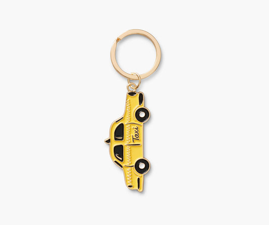 Enamel Keychain - Taxi - Enamel Keychain