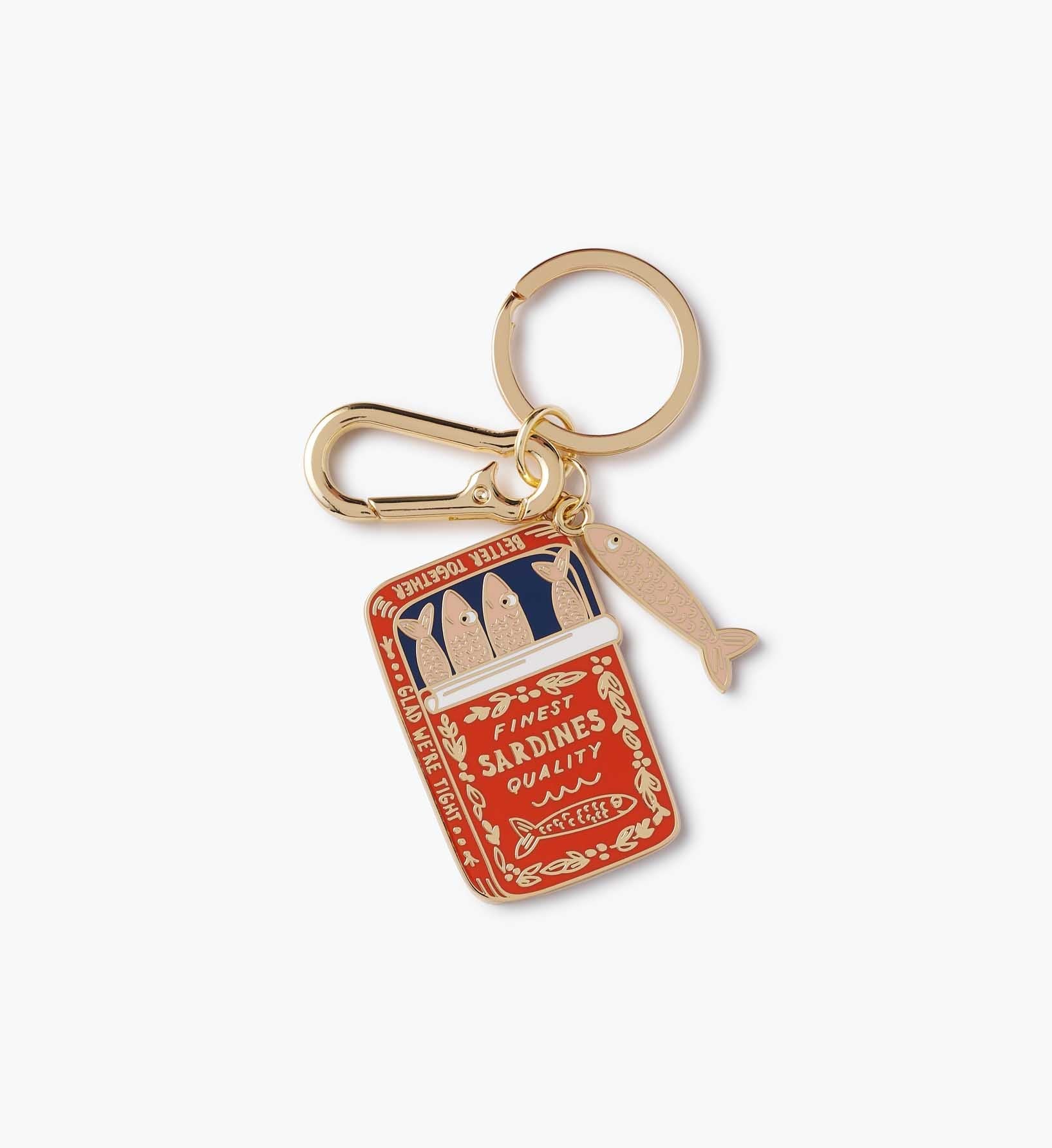 Enamel Keychain - Sardines - Enamel Keychain