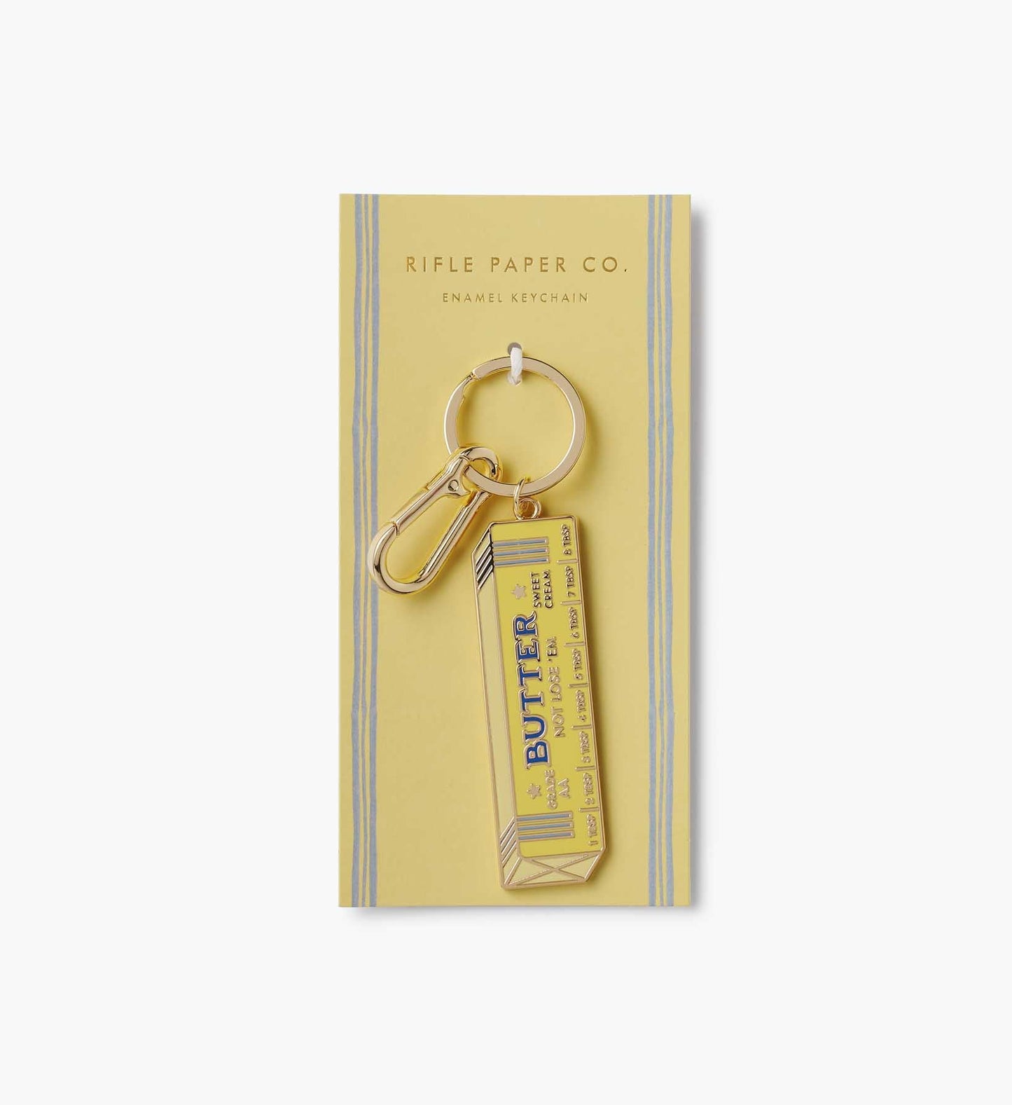 Enamel Keychain - Butter Not Lose 'Em