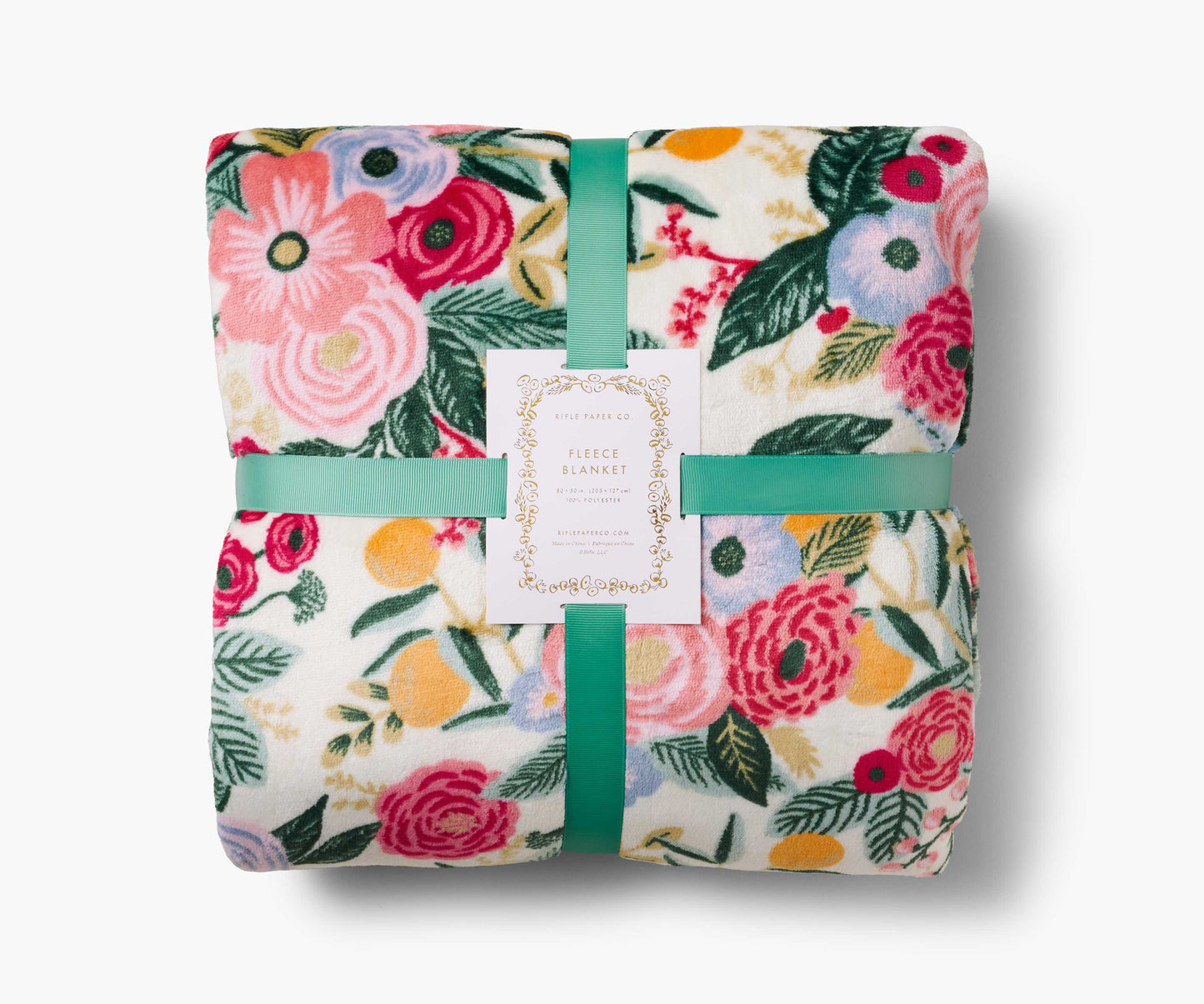 Fleece Blanket - Garden Party - Woven Cotton Blanket