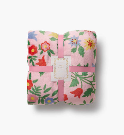 Fleece Blanket - Rosette - Woven Cotton Blanket