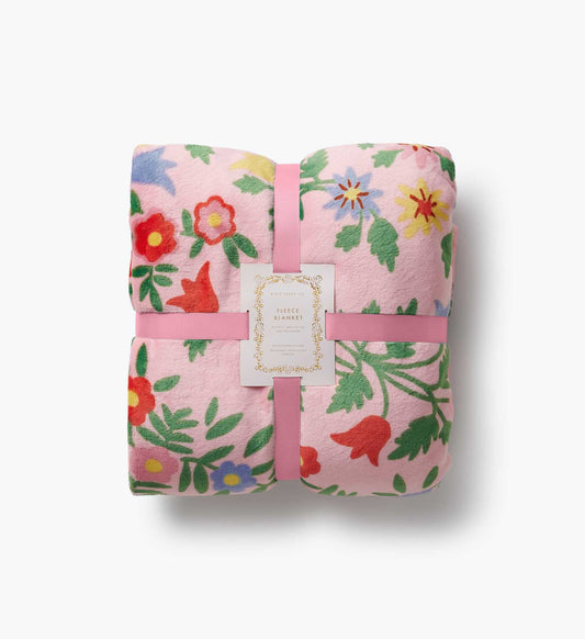 Fleece Blanket - Rosette - Woven Cotton Blanket