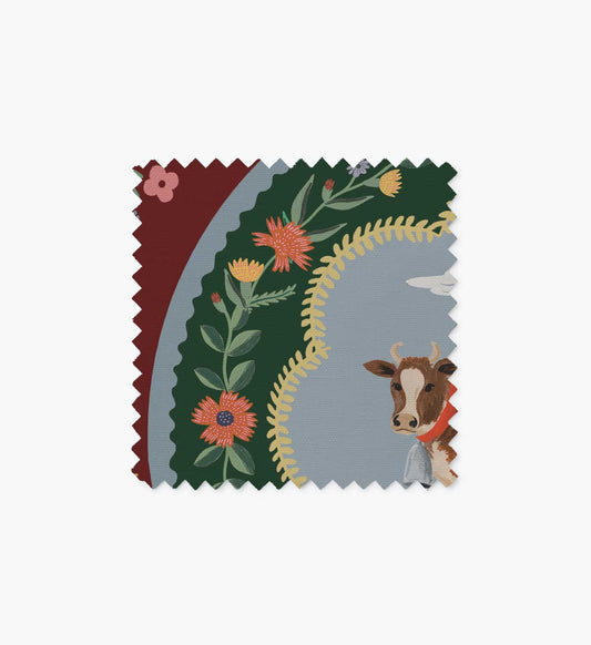 Bea Ottoman Fabric Sample - Home Sweet Home - Premium Design Accessory