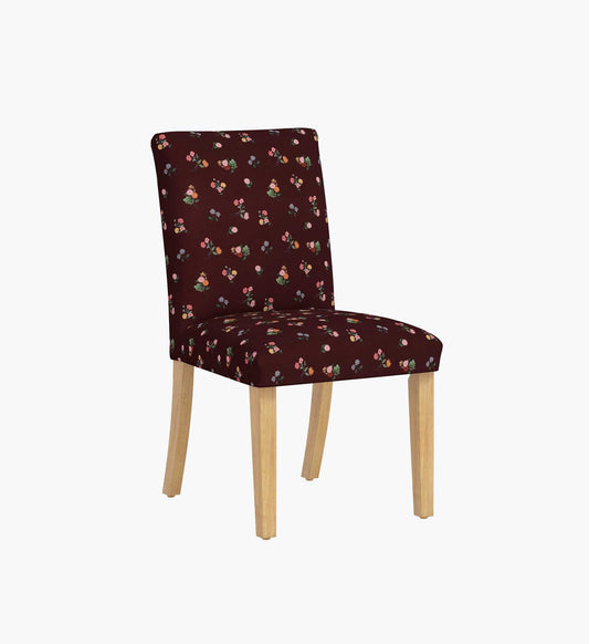 Lorraine Dining Chair - Ditsy Dahlia Burgundy - Premium Design Accessory