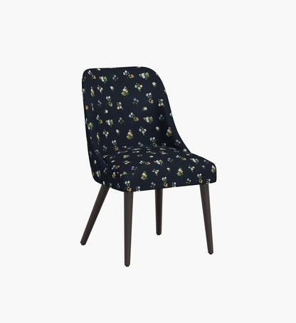 Clare Dining Chair - Ditsy Dahlia Navy - Premium Design Accessory