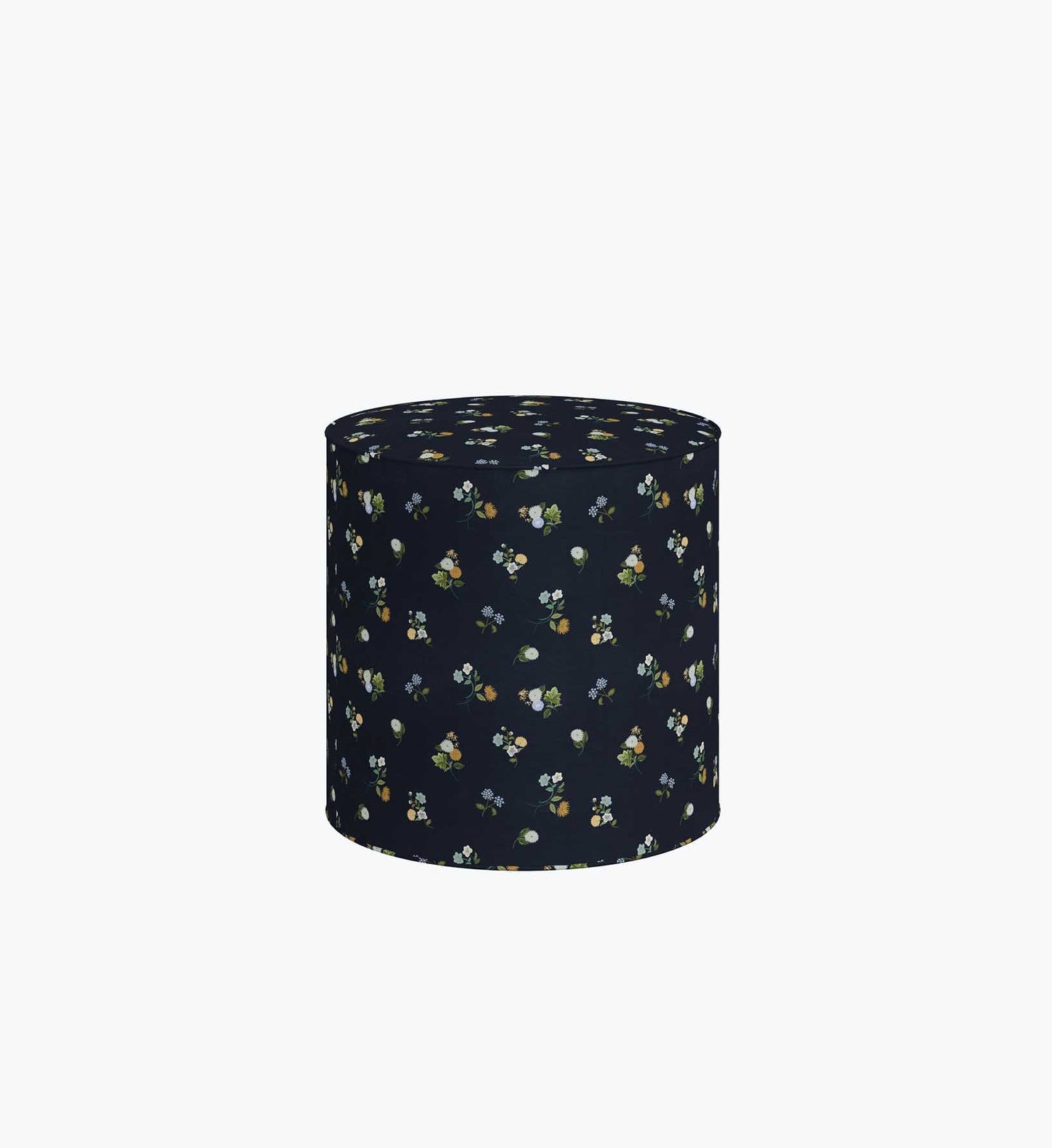 Billie Ottoman - Ditsy Dahlia Navy - Premium Design Accessory