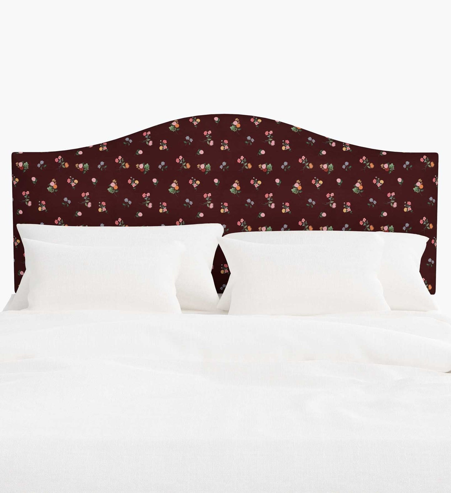 Mayfair Headboard - Ditsy Dahlia Burgundy - Premium Design Accessory