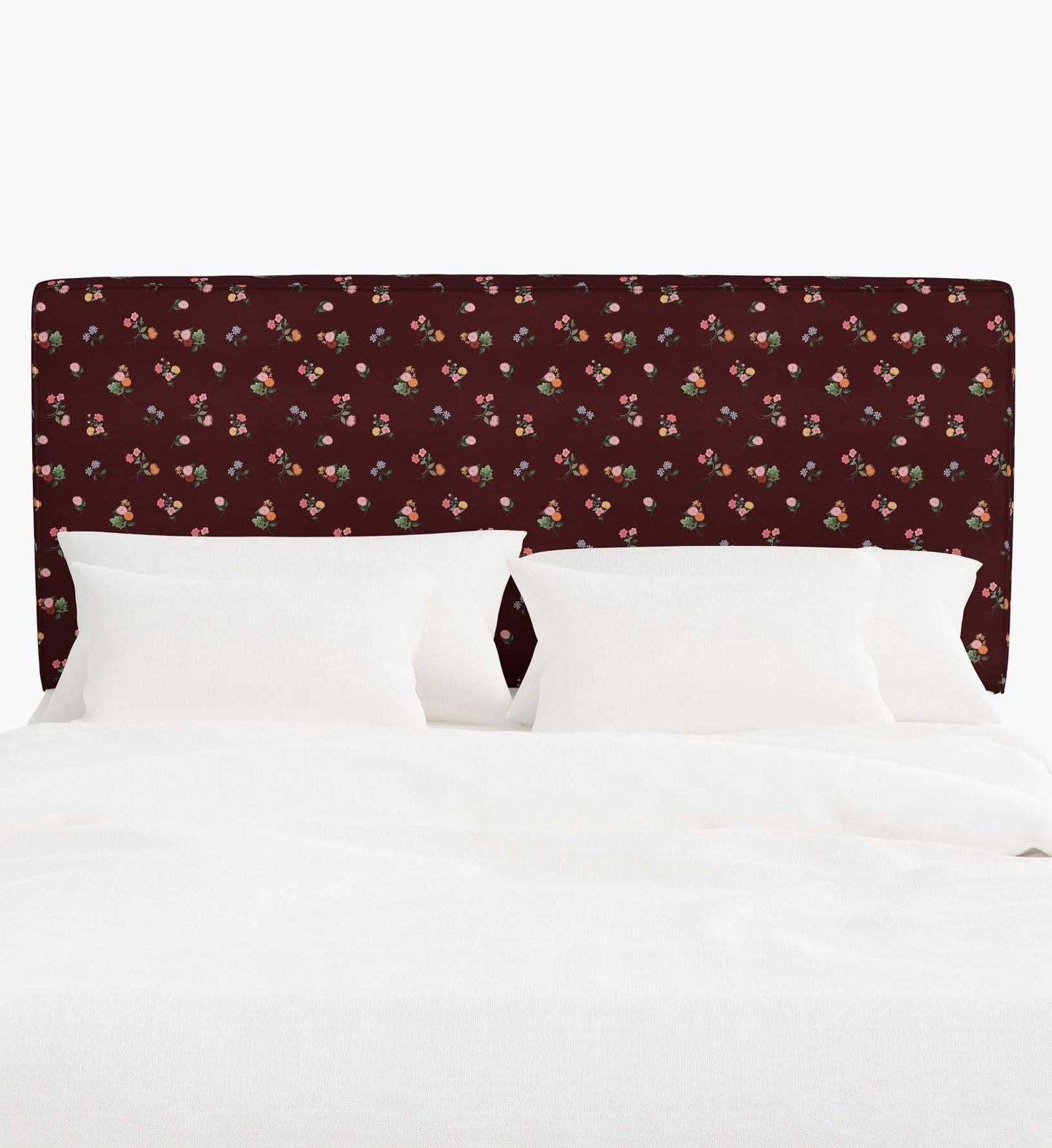 Elly Headboard - Ditsy Dahlia Burgundy - Premium Design Accessory