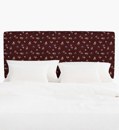 Elly Headboard - Ditsy Dahlia Burgundy - Premium Design Accessory