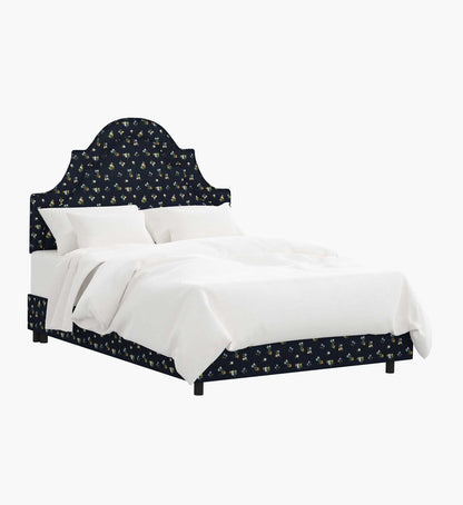 Marion Bed - Ditsy Dahlia Navy - Premium Design Accessory