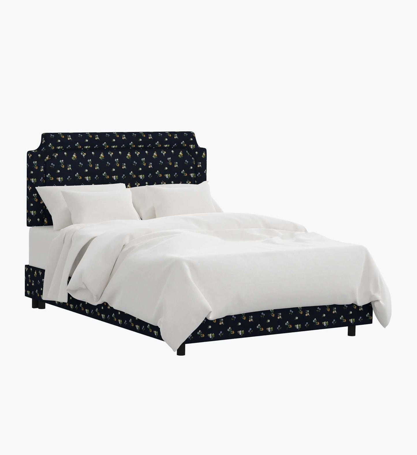 Hampton Bed - Ditsy Dahlia Navy - Premium Design Accessory