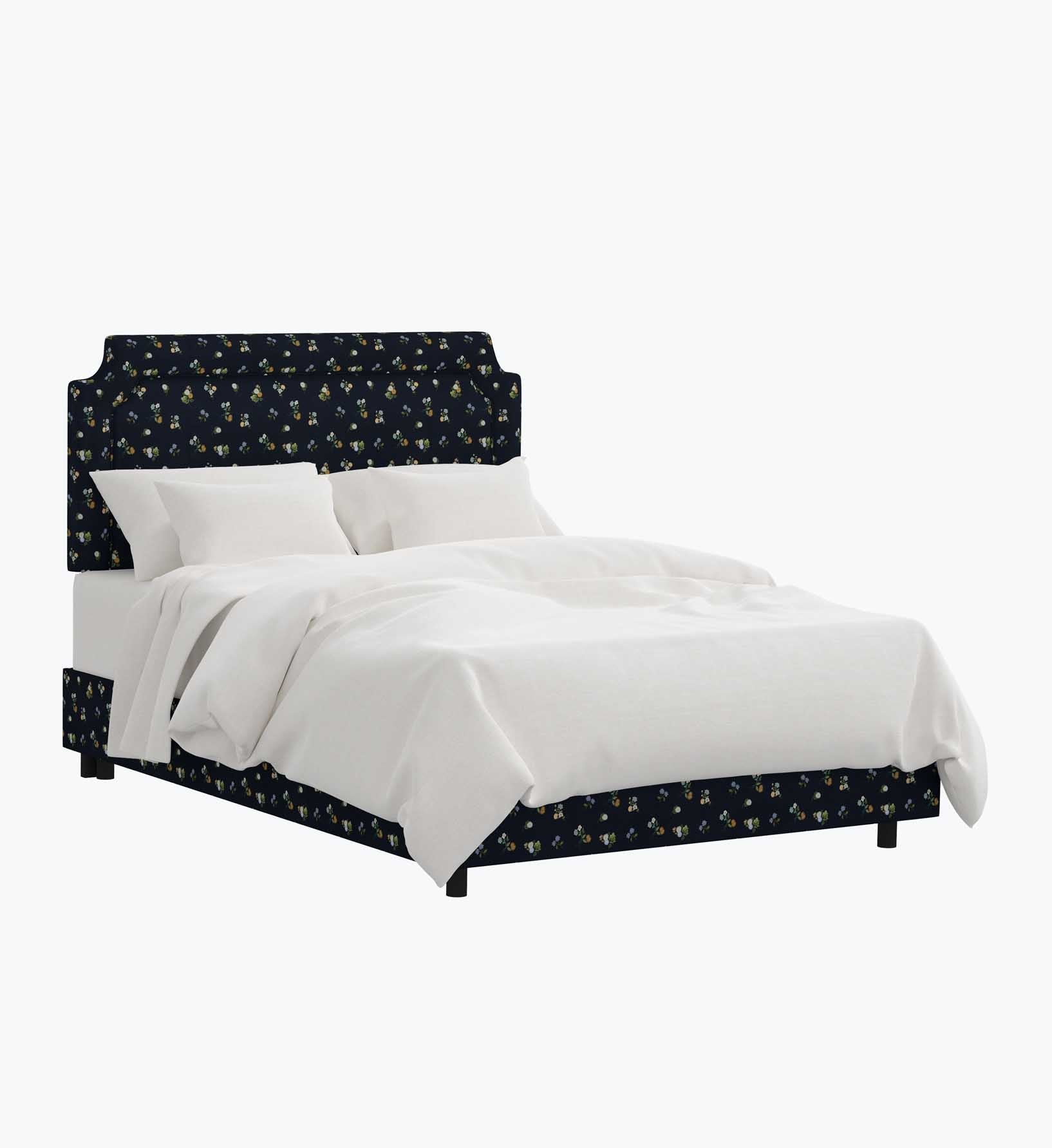 Hampton Bed - Ditsy Dahlia Navy - Premium Design Accessory