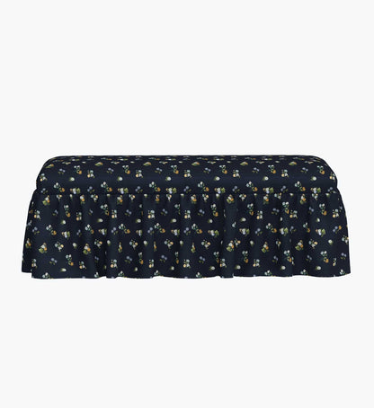 Surrey Dining Bench - Ditsy Dahlia Navy